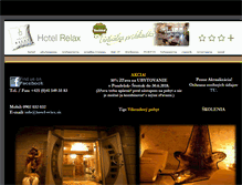 Tablet Screenshot of hotel-relax.sk