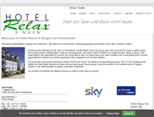 Tablet Screenshot of hotel-relax.de